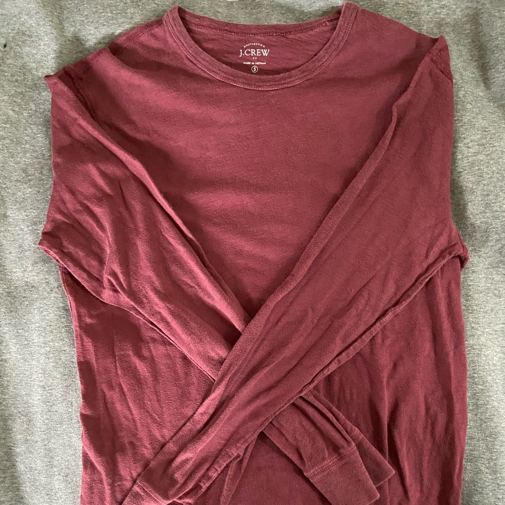 Maroon J. Crew Shirt, Size Small